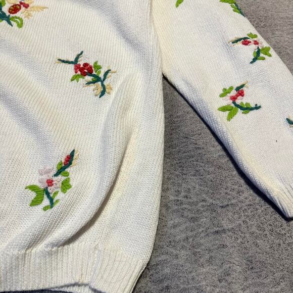 Vintage corsage floral embroidered cardigan - Picture 2 of 7